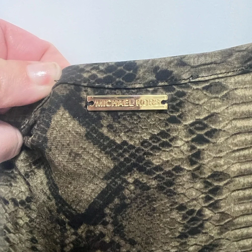 Michael Kors brown & black Snake Print Dress